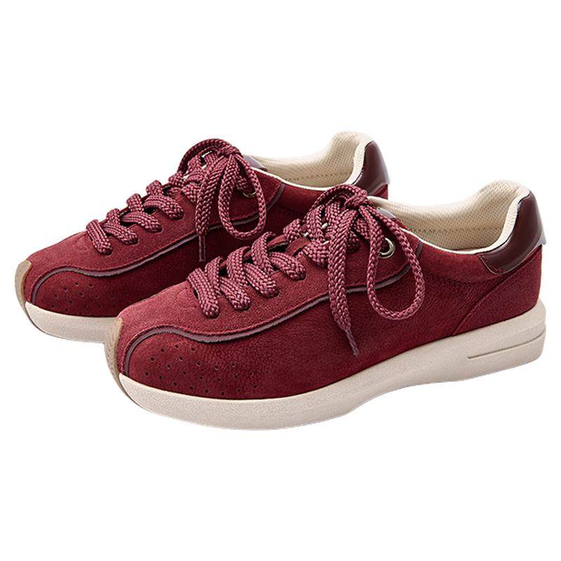 [牛角包]莎莎苏2026春新款增高安可拉红透气运动鞋复古经典德训鞋,女鞋,德训鞋,淘宝优惠券,粉丝福利购,淘宝优惠卷