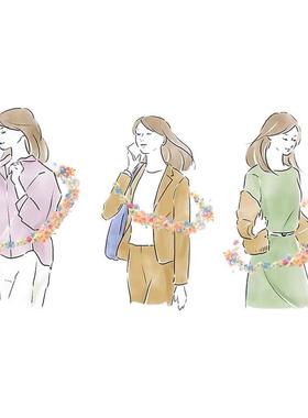 日本花王FLAIR衣物柔顺剂520ml护色防静电柔顺多香型花香2支装