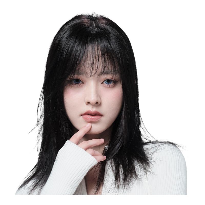 Sleek全真发轻薄假发片遮白补发