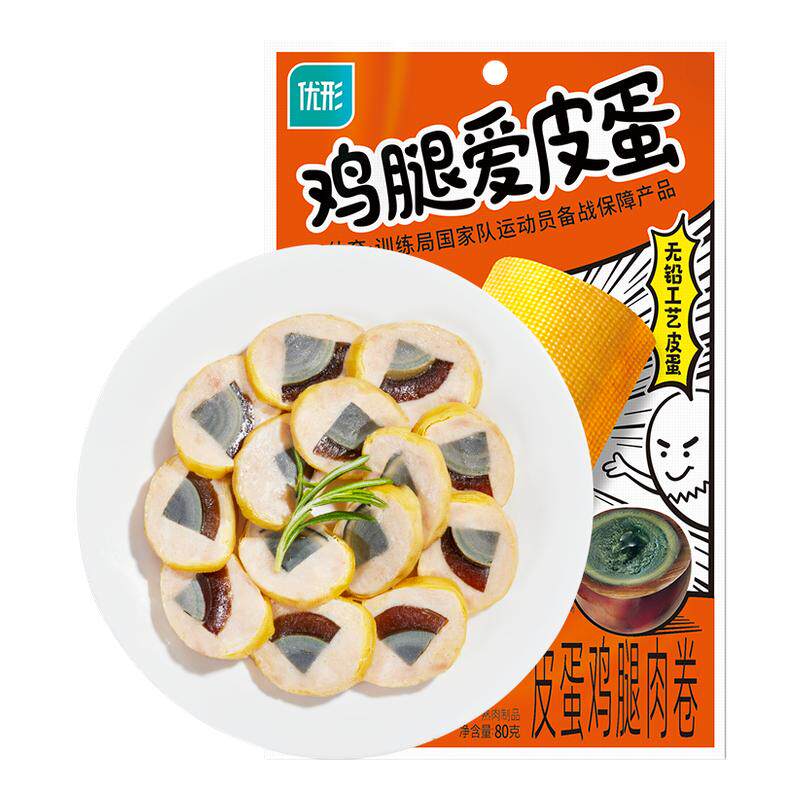 优形膳食豆皮鸡肉卷鸡肉零食即食解馋早餐夜宵代餐鸡肉食品速食