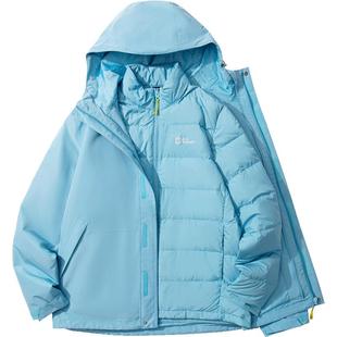 JackWolfskin狼爪早春新款 JOYFUL防水鹅绒三合一冲锋衣A65468