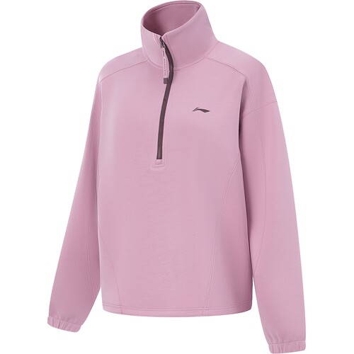 李宁女子半拉链运动卫衣