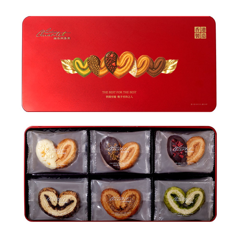 香港曲奇四重奏杂锦蝴蝶酥礼盒手工糕点零食原装进口手信节日礼物