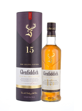 Glenfiddich格兰菲迪15年1L装苏格兰单一麦芽威士忌进口洋酒 磨码