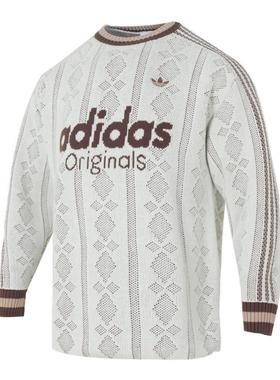 Adidas阿迪达斯三叶草男装2025冬季新款RS U SWEATER套头衫KS5956