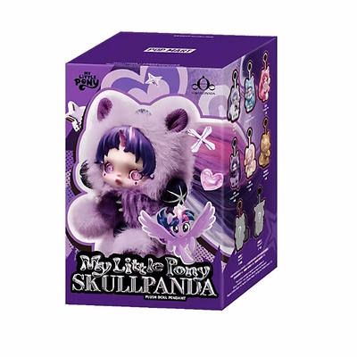 壹号POPMART泡泡玛特SKULLPANDA小马宝莉联名系列搪胶毛绒挂件