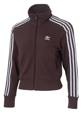 阿迪达斯三叶草外套女装春季新款复古穿搭针织运动修身夹克IN6061