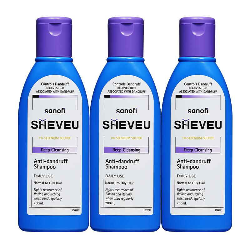 【百亿补贴】控油去屑二硫化硒澳洲SHEVEU赛逸洗发组合套组200*3
