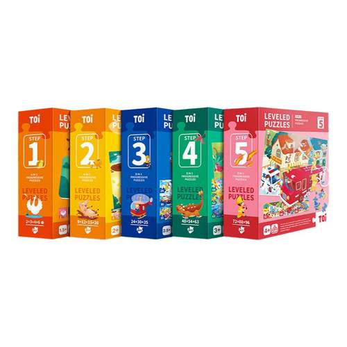 TOI图益拼图儿童益智第三代进阶含收纳袋双语故事开发智力早教
