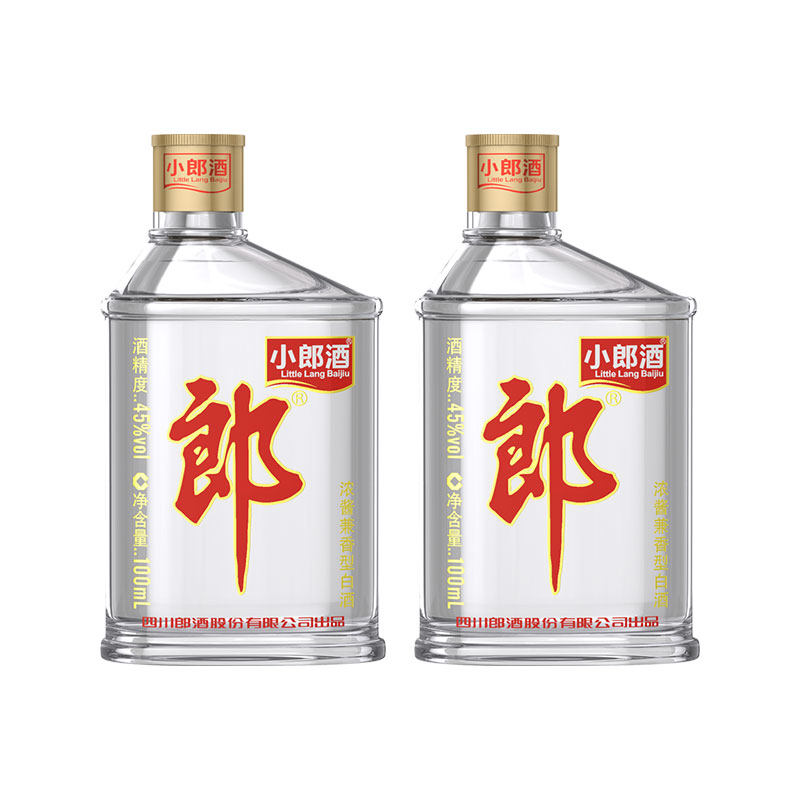 郎酒浓酱兼香型经典小郎酒45度100ml小瓶四川光瓶白酒自饮口粮酒