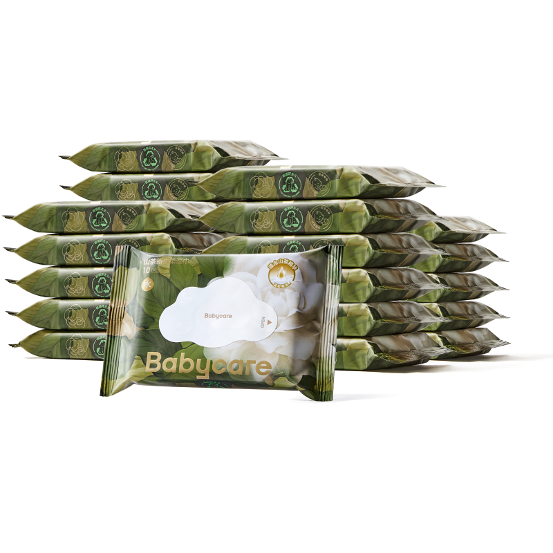 babycare婴儿山茶湿巾手口专用宝宝湿纸巾婴幼儿加厚便携装10抽,婴童用品,普通婴童湿巾,淘宝优惠券,粉丝福利购,淘宝优惠卷