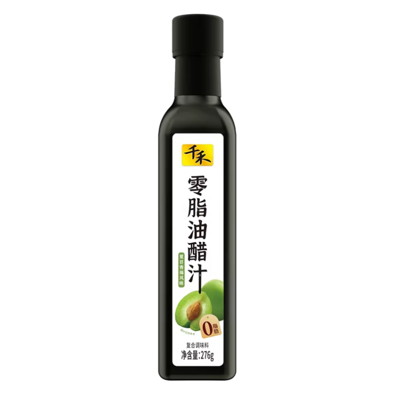 【百亿补贴】千禾零脂肪油醋汁276g青梅油醋沙拉酱蔬菜伴侣轻食 - 实物图