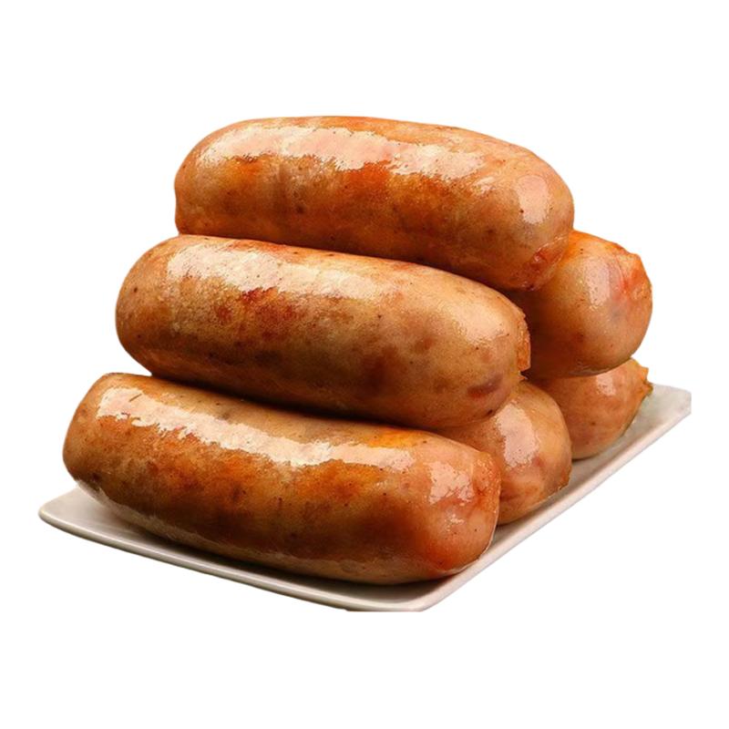 火山石爆汁烤肠原味脆皮香肠黑胡椒冷冻半成品地道肉肠热狗肠火腿