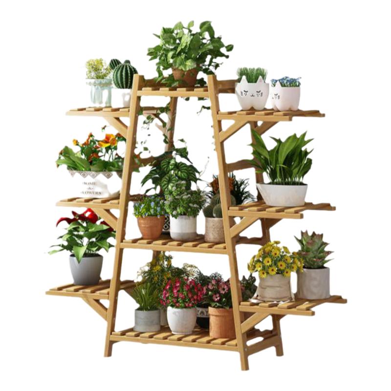 阳台花架置物架室内多肉爬藤楠竹花架子植物花盆架客厅落地式多层