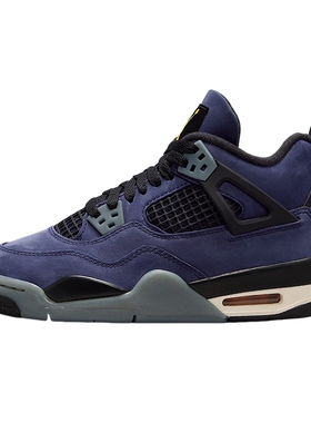 Nike耐克童鞋Air Jordan 4紫金湖人配色AJ4复古篮球鞋FV5029-500