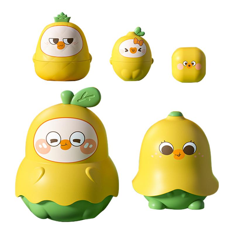 儿童叠叠乐俄罗斯套娃套圈盖盖子套杯子1-3岁宝宝益智玩具中国风