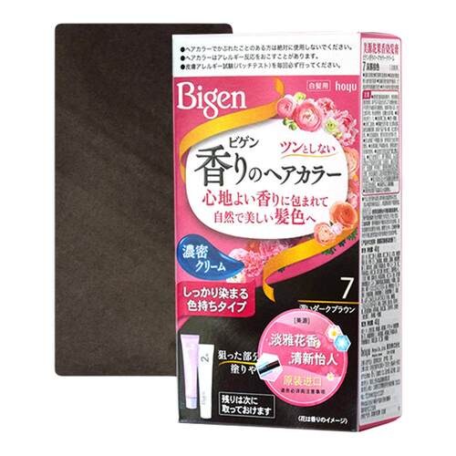 hoyu美源花果香染发剂日本遮白发染发膏淡雅花香