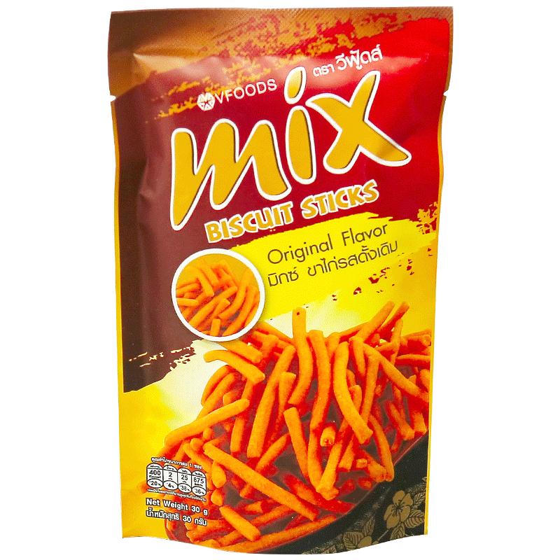 泰国进口vfoods mix脆脆条咪咪虾条香辣薯条网红零食小吃休闲食品