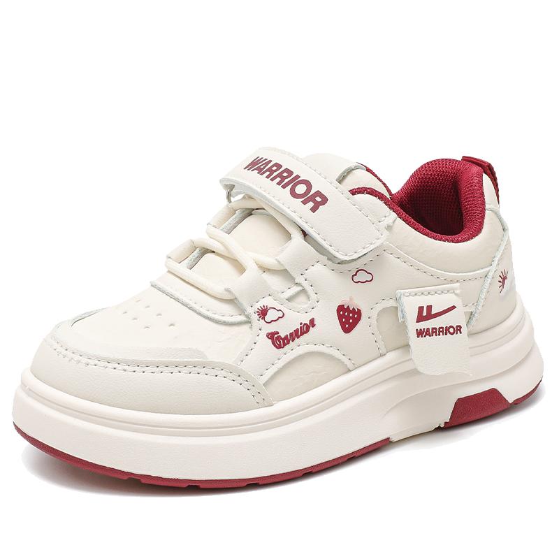 回力童鞋儿童小白鞋女款2025新款秋冬女童板鞋皮面防水大童运动鞋