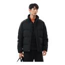 加厚鸭绒保暖黑色面包服立领羽绒外套 冬季 安踏羽绒服男款 2025新款