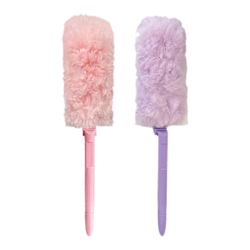 新升级多功能静电除尘掸鸡毛掸子除尘扫灰家用车用可加长拆卸替换