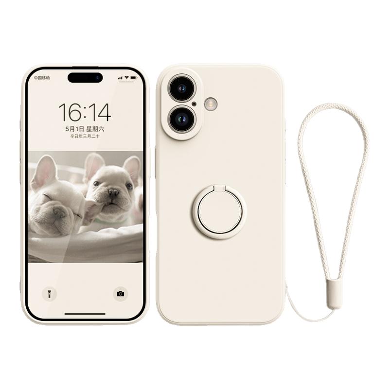 指环旋转支架适用苹果17Air手机壳新款iPhone16promax保护套高级感全包防摔15plus硅胶14/13男女12软xs外情侣