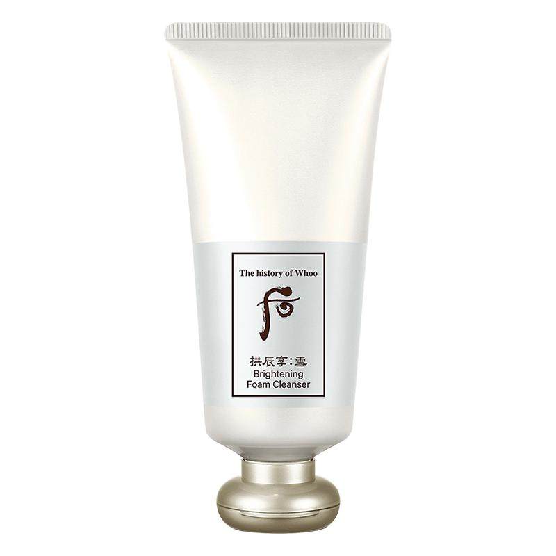 whoo后雪玉凝洗面奶焕白拱辰享洁面深层清洁泡沫官方旗舰店正品