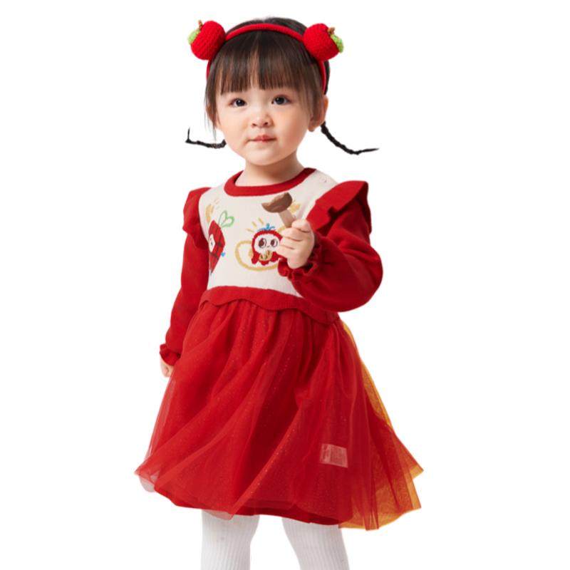 巴拉巴拉婴儿宝宝连衣裙女童公主裙儿童网纱裙子长袖秋冬新款童装,童装/婴儿装/亲子装,连衣裙,淘宝优惠券,粉丝福利购,淘宝优惠卷