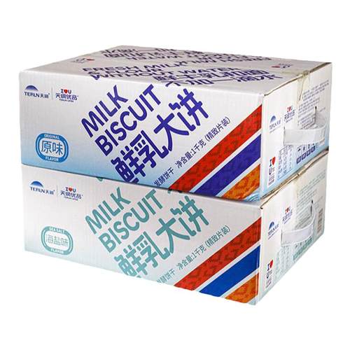 天润优品草原鲜乳大饼干1kg整箱