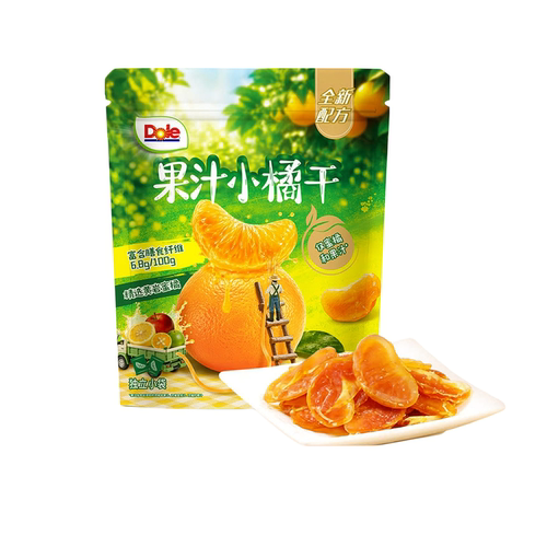 山姆代购Dole都乐果汁小橘干蜜饯果铺黄岩蜜橘即食酸甜果干零食