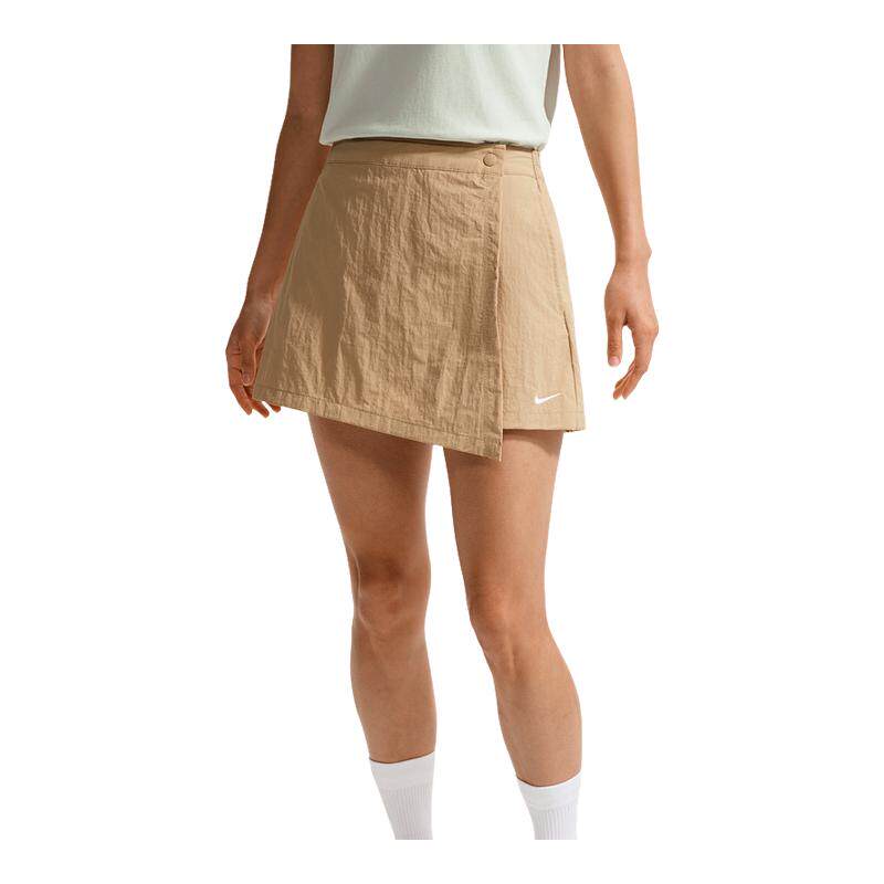 NIKE耐克梭织短裤女夏新款运动休闲刺绣小标不规则裙裤IR1649-286