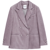 女士清新紫色宽松高质感西装 bebe2025秋季 新款 外套340102
