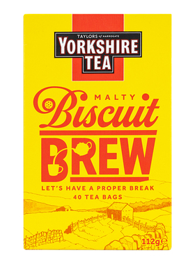 【papi酱同款】英国茶yorkshire tea红茶约克夏饼干茶包奶茶专用