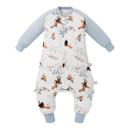 cutelife 轻暖竹棉秋冬夹棉睡袋儿童宝宝防踢被防寒A类 轻羽