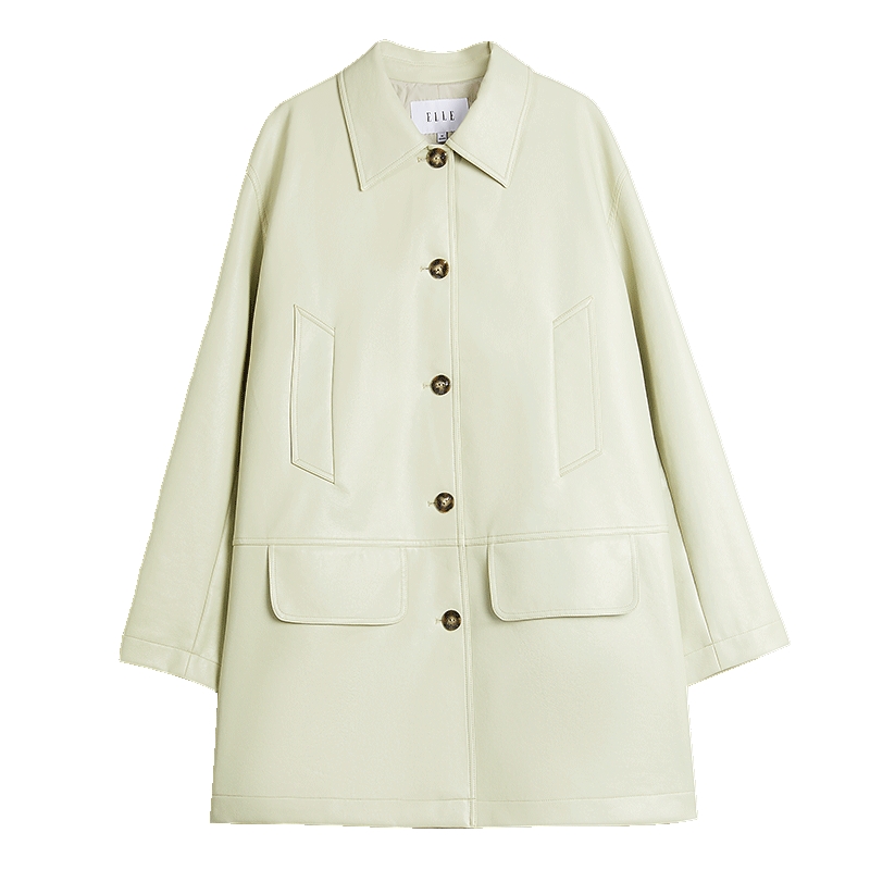 【商场同款】ELLE摩登时尚高级感宽松外套女2025秋季新款通勤上衣