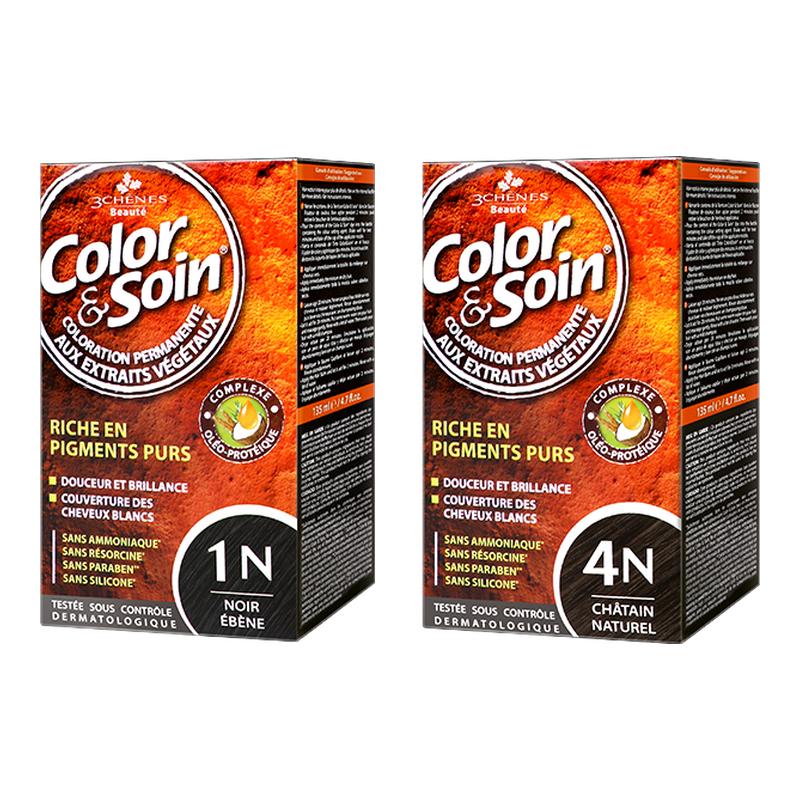 法国三橡树染发剂正品植物无刺激