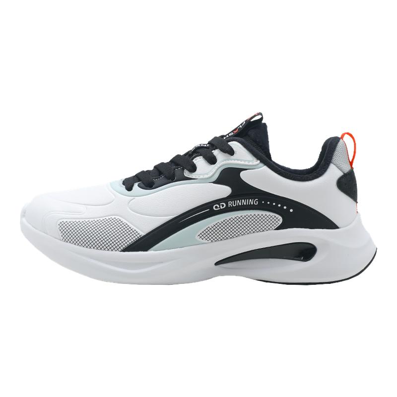 乔丹运动鞋男加绒棉鞋皮面跑步鞋