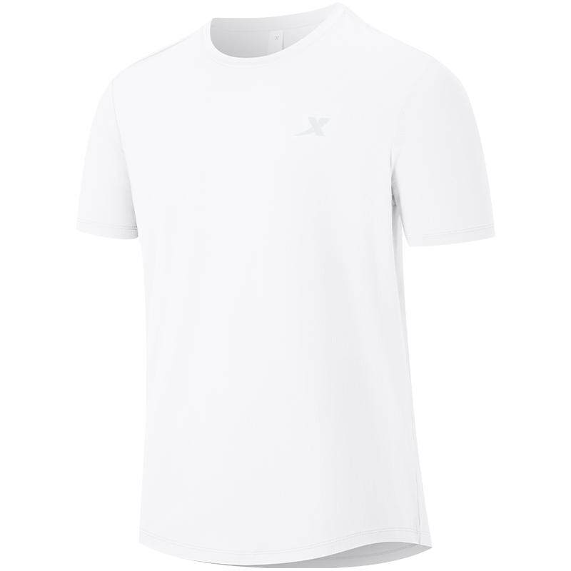 特步跑步速干T恤男2026年夏季新款训练男装上衣冰丝半袖运动短袖