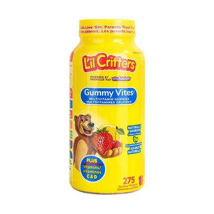 lilcritters丽贵小熊软糖275粒补多种微量元素宝宝儿童复合维生素