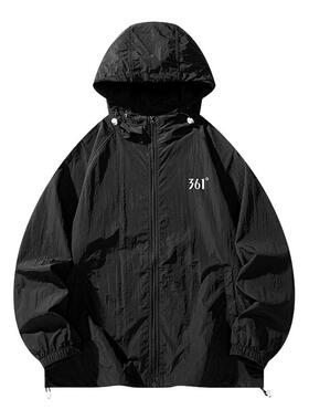 361防晒衣女新款冰感透气外套户外轻薄情侣运动服黑色风衣夹克男