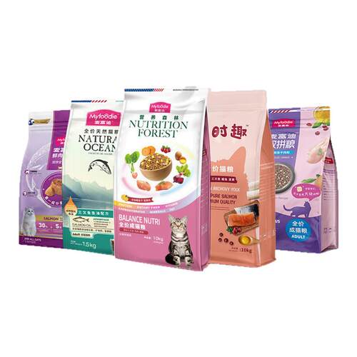 营养森林猫粮10kg三文鱼鸡肉冻干鳀鱼成猫幼猫流浪猫通用猫粮20斤