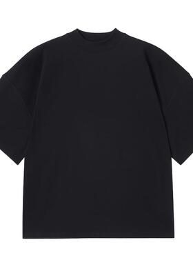 JIL SANDER 男士 经典高圆领棉质短袖T恤