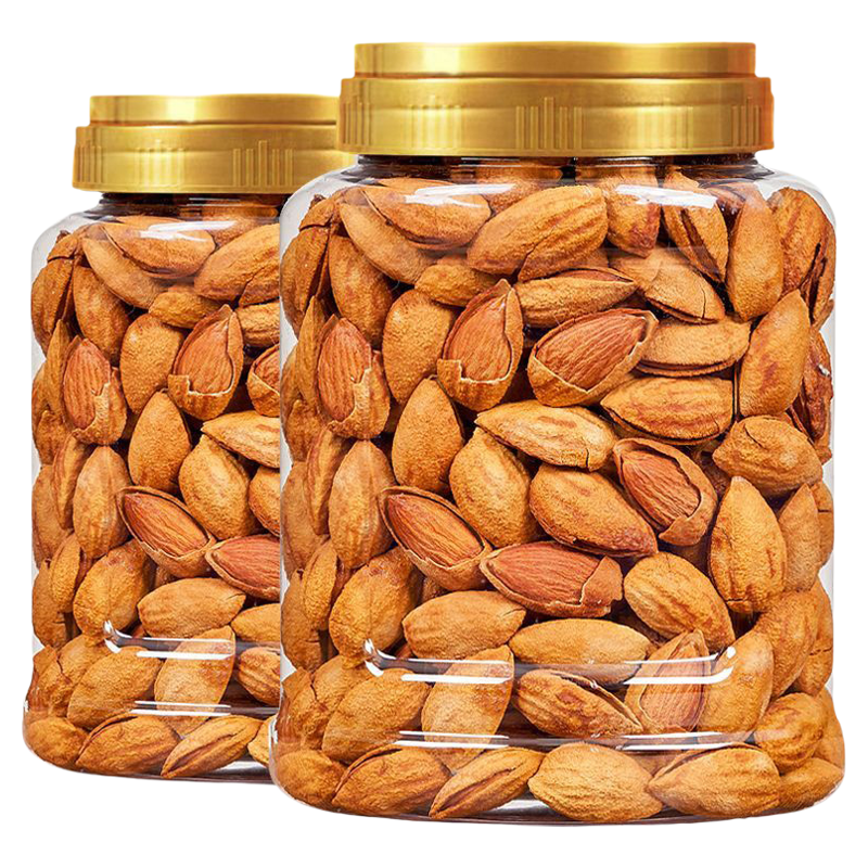 巴旦木坚果原味手剥扁桃杏仁官方旗舰店新年炒货零食休闲小吃食品