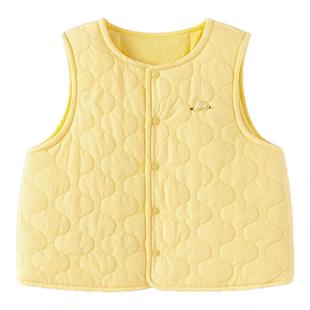 巴拉巴拉婴儿马甲宝宝羽绒背心儿童夹棉马夹上衣2025冬装 童装 新款