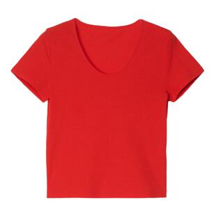 【新品】ZUCZUG 素然春季女士休闲气质合体干爽针织布短袖T恤