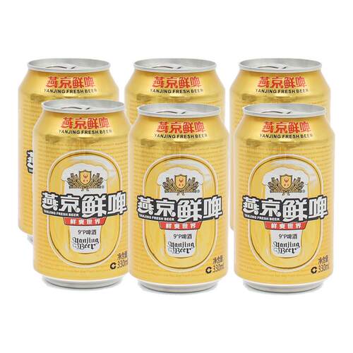 燕京精制啤酒 鲜啤 330ml多规格-BY
