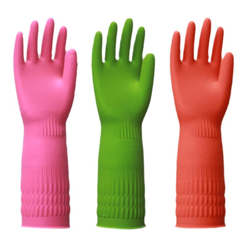 金世纪牛筋加长橡胶加厚乳胶洗碗家务用厨房防水耐磨劳保加厚手套