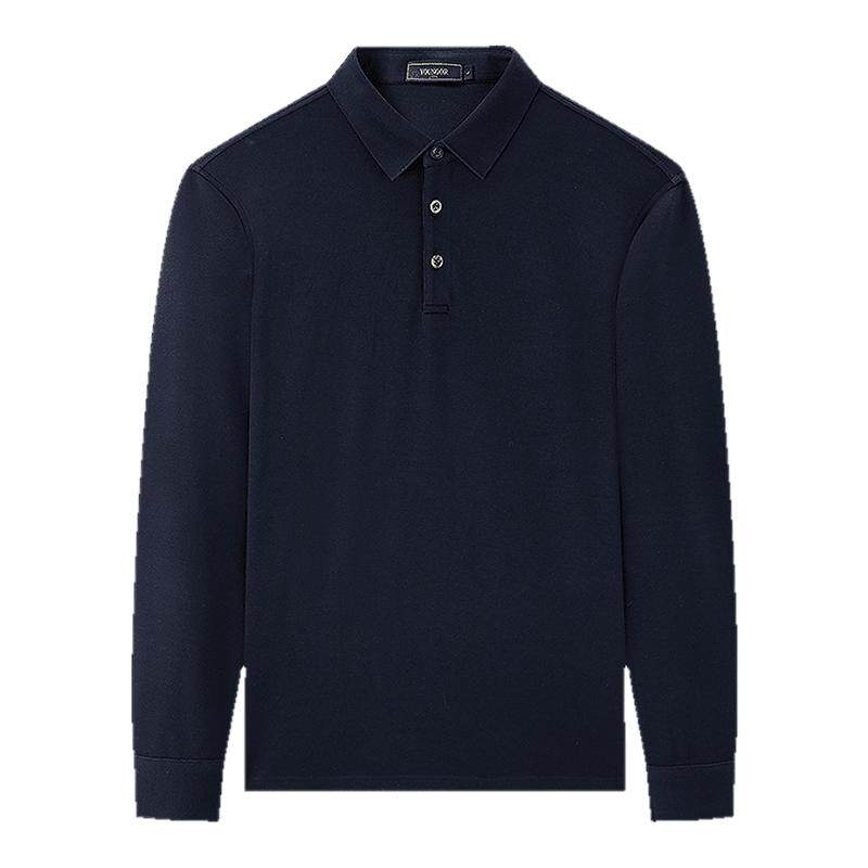 【抗菌+抗静电】雅戈尔秋冬季男士可机洗羊毛长袖翻领保暖POLO衫