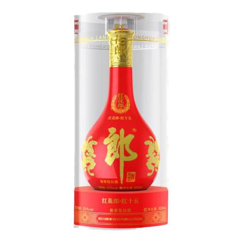 郎酒53度红花郎15年酱香型白酒