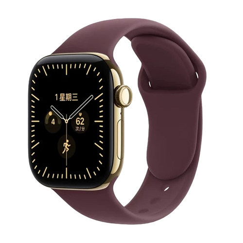 勃艮第酒红适用于iwatch12新款